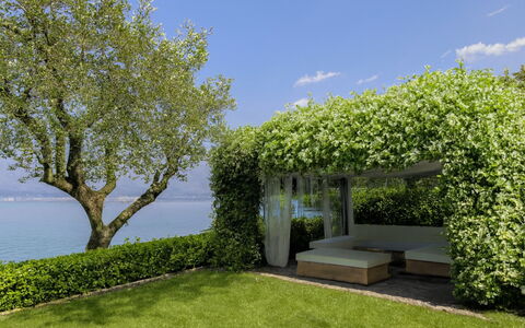 Isa Villa: Shrub, Garden, Land Lot, Hedge, Groundcover, Shade, Lawn, Landscaping, Outdoor Furniture, Yard