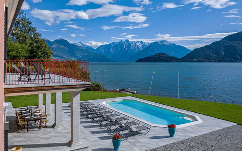 Angela Villa: Swimming Pool, Resort, Mountain Range, Eco Hotel, Leisure, Outdoor Furniture, Resort Town, Hotel, Reservoir, Alps