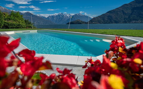 Angela Villa: Blue, Mountainous Landforms, Water, Mountain, Hill, Natural Landscape, Swimming Pool, Mountain Range, Highland, Valley