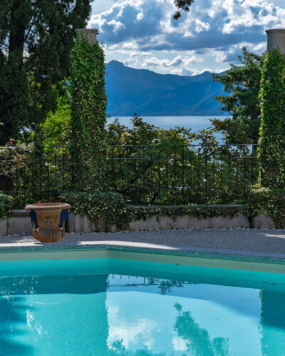 Villa Camilla | Luxury Lake Como Villa with Pool,: Blue, Swimming Pool, Shade, Eco Hotel, Landscaping, Resort, Evergreen, Tropics, Resort Town