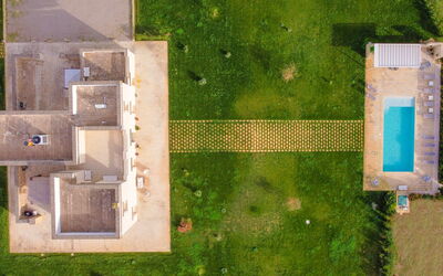 Masseria Ficalindia: Swimming Pool, Land Lot, Garden, Lawn, Estate, Landscaping, Artificial Turf, Resort, Backyard, Design