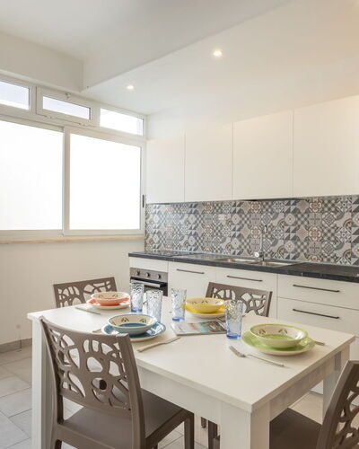 Appartamento Monomare, Gallipoli: Flooring, Interior Design, Floor, Furniture, Kitchen, Countertop, Major Appliance, Ceiling, Apartment, Room