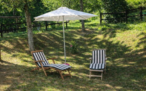 Apartment, Garden, Beigua Unesco Global Geopark: Furniture, Outdoor Furniture, Wood, Chair, Shade, Umbrella, Garden, Lawn, Outdoor Table, Hardwood