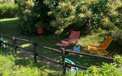 Apartment, Garden, Beigua Unesco Global Geopark: Shrub, Garden, Outdoor Furniture, Backyard, Outdoor Bench, Shade, Lawn, Landscaping, Yard