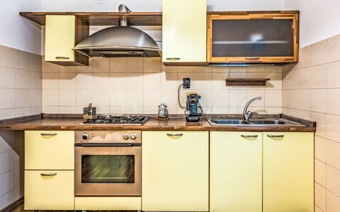 Livia: Wood, Interior Design, Major Appliance, Cabinetry, Kitchen Appliance, Room, Kitchen, Apartment, Drawer, Kitchen Stove