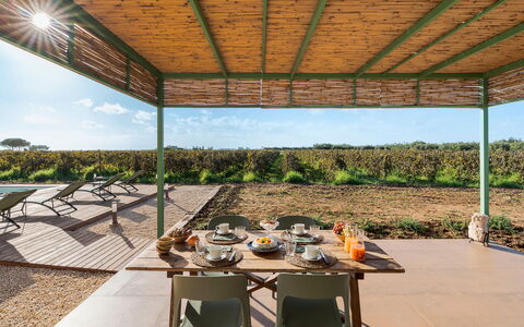 Mami: Furniture, Land Lot, Shade, Outdoor Structure, Outdoor Furniture, Garden, Chair, Eco Hotel, Pavilion, Landscaping