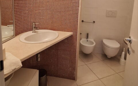 Rocciarossa: Bathroom, Wall, Plumbing Fixture, Bathroom Sink, Flooring, Floor, Interior Design, Toilet, Toilet Seat, Plumbing