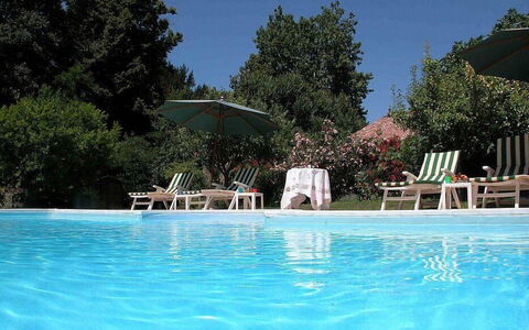 Villa Castellani: Swimming Pool, Blue, Outdoor Furniture, Furniture, Summer, Resort, Umbrella, Sunlounger, Chair, Leisure