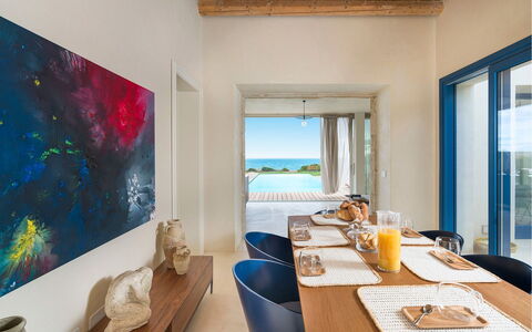 Villa Smeralda: Blue, Sea, Resort, Ocean, Coast, Chair, Caribbean, Hotel, Wood Flooring, Penthouse Apartment