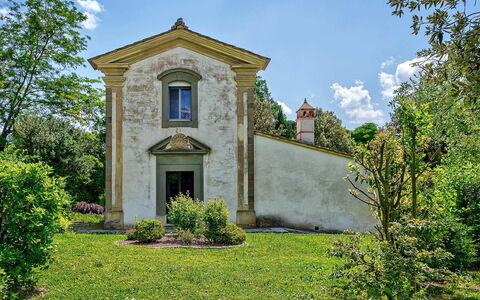 Villa Church: Grass, Shrub, Architecture, Garden, Landscaping, Lawn, Yard, Estate