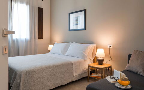 Villa Camporeale: Furniture, Interior Design, Wall, Bedroom, Bed, Floor, Flooring, Wood, Room, Bed Sheet