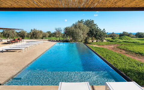 Villa del Sole: Blue, Swimming Pool, Resort, Water Feature, Reflecting Pool