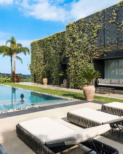 Villa Monica: Garden, Shade, Landscaping, Swimming Pool, Eco Hotel, Resort, Villa, Hacienda, Courtyard