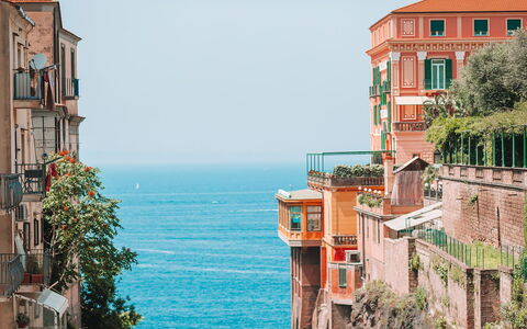 Casa Azul: Blue, Daytime, Building, City, Residential Area, Apartment, Neighbourhood, Architecture, Town, Horizon