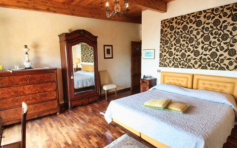 The Sea Farmhouse: Bed, Furniture, Interior Design, Bedroom, Bedding, Bed Sheet, Floor, Flooring, Wall, Wood