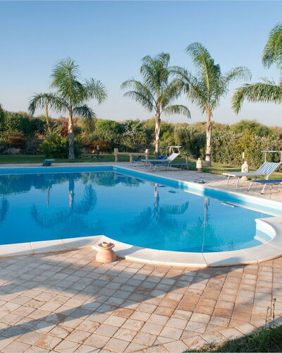 Villa Athena: Swimming Pool, Resort, Leisure, Shade, Composite Material, Eco Hotel, Outdoor Furniture, Flagstone, Tile, Umbrella