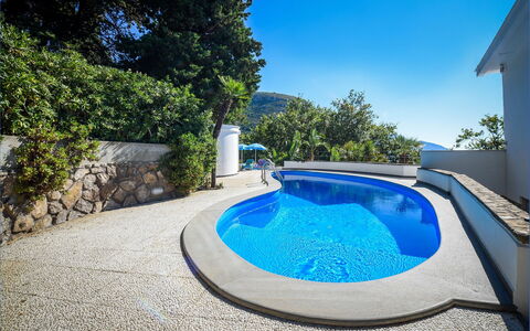 Villa Lamaro: Blue, Swimming Pool, Composite Material, Resort, Shade, Concrete, Eco Hotel, Landscaping, Water Feature, Design