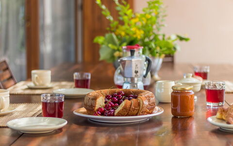 Villa Molinazzo 14: Food, Tableware, Serveware, Ingredient, Table, Dishware, Cup, Drinkware, Furniture, Plate