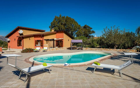 Villa Thyrrenia: Swimming Pool, Outdoor Furniture, Resort, Composite Material, Chair, Estate, Eco Hotel, Shade, Umbrella, Hacienda