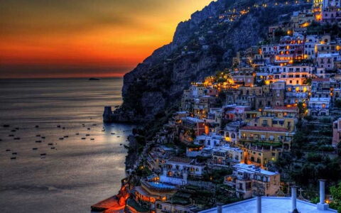 Casa Amalfitana: Coast, Sea, Coastal And Oceanic Landforms, Horizon, Ocean, Headland, Promontory, Shore, Cliff