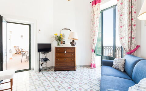 Casa Li Galli: Furniture, Flooring, Interior Design, Floor, Table, Chair, Room, Living Room, Kitchen & Dining Room Table, Carpet