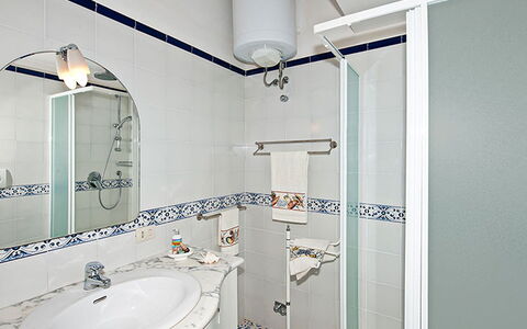 Positano View: Plumbing Fixture, Interior Design, Bathroom, Bathroom Sink, Flooring, Floor, Sink, Tap, Plumbing, Tile