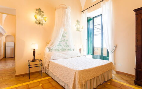Casa Palazzo: Floor, Interior Design, Flooring, Furniture, Ceiling, Room, Bedroom, Linens, Bed, Chair