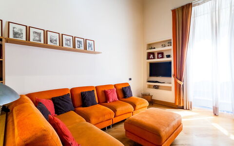 Casa Rossella: Furniture, Interior Design, Couch, Flooring, Wood, Living Room, Floor, Room, Lighting, Home