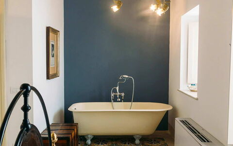 Villa Acreide: Wall, Plumbing Fixture, Interior Design, Bathroom, Flooring, Lighting, Light Fixture, Plumbing, Floor, Tap