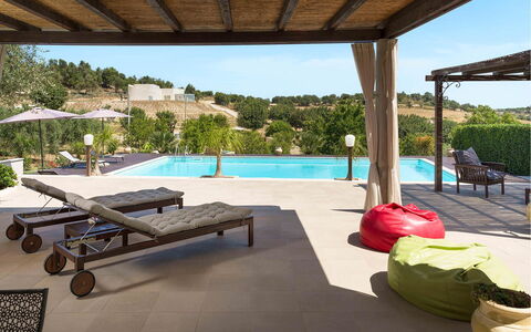 Villa Almond: Swimming Pool, Furniture, Outdoor Furniture, Resort, Chair, Leisure, Shade, Sunlounger, Eco Hotel, Patio