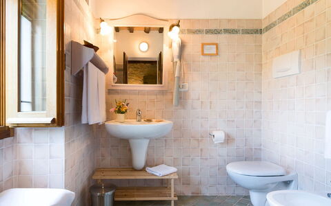 Villa Beatrice: Wall, Bathroom, Plumbing Fixture, Flooring, Bathroom Sink, Interior Design, Floor, Sink, Tap, Plumbing