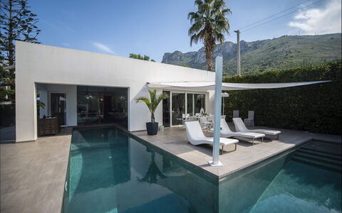 Villa Corallo: Swimming Pool, Shade, Outdoor Furniture, Eco Hotel, Design, Houseplant, Chair, Villa, Resort