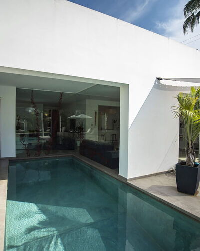 Villa Corallo: Home, Architecture, Floor, Shade, Swimming Pool, Chair, Resort, Eco Hotel, Houseplant