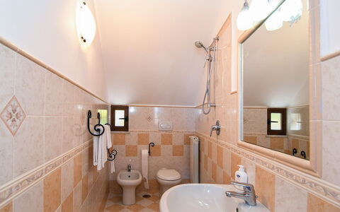 Villa del Mare: Plumbing Fixture, Flooring, Bathroom, Bathroom Sink, Interior Design, Sink, Tap, Floor, Plumbing, Ceiling