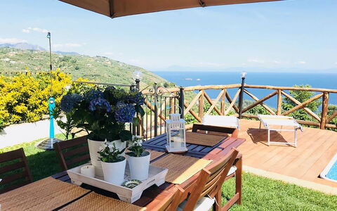 Villa del Saraceno: Furniture, Chair, Resort, Outdoor Furniture, Table, Eco Hotel, Outdoor Table, Umbrella, Shade, Sea