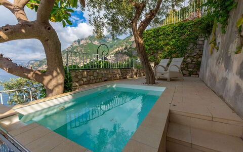 Villa Magnolia: Swimming Pool, Composite Material, Resort, Leisure, Water Feature, Eco Hotel, Shade, Outdoor Furniture, Tile, Houseplant