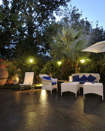 Villa Marion: Furniture, Outdoor Furniture, Resort, Chair, Eco Hotel, Shade, Garden, Landscaping, Landscape Lighting, Yard
