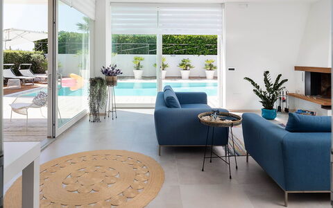 Villa Rossini: Furniture, Interior Design, Flooring, Floor, Couch, Wood, Chair, Table, Living Room, Lighting