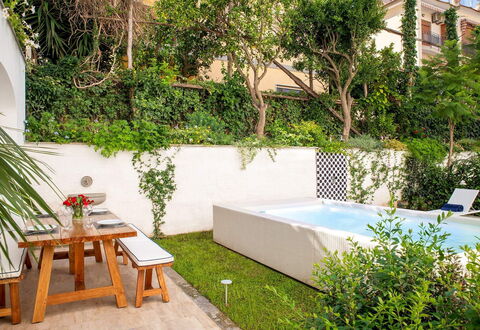 The Ivy Villa: Garden, Flowerpot, Outdoor Furniture, Leisure, Swimming Pool, Houseplant, Eco Hotel, Backyard, Courtyard, Shade