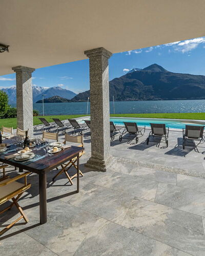 Villa Angela: Mountain, Furniture, Mountain Range, Chair, Shade, Resort, Outdoor Furniture, Valley, Ridge, Swimming Pool