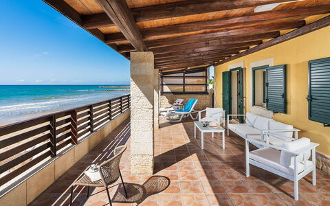La Rosa dei Venti: Blue, Sea, Ocean, Outdoor Furniture, Shade, Resort, Coast, Beach, Chair, Eco Hotel