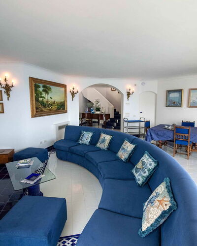 Villa Grazia: Furniture, Interior Design, Couch, Flooring, Floor, Table, Ceiling, Living Room, Room, Lighting