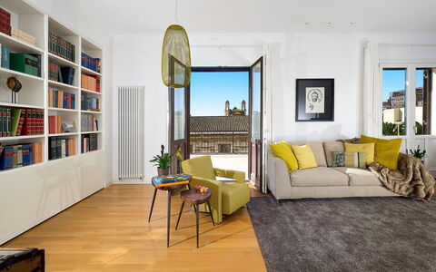 La Terrazza: Furniture, Interior Design, Flooring, Floor, Wall, Wood Flooring, Couch, Wood, Room, Living Room