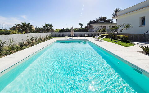 Villa Emma: Blue, Swimming Pool, Resort, Composite Material, Eco Hotel, Water Feature, Hotel, Tile, Landscaping