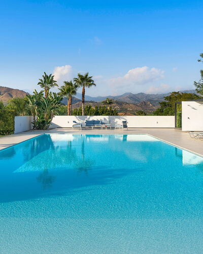 Villa Inga: Blue, Swimming Pool, Resort, Outdoor Furniture, Eco Hotel, Shade, Leisure, Sunlounger, Chair