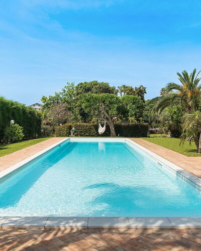 Villa Carosone: Blue, Swimming Pool, Resort, Composite Material, Shade, Garden, Landscaping, Eco Hotel, Water Feature, Hacienda