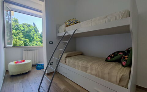 Casa Nadia: Bedroom, Bed, Flooring, Interior Design, Floor, Furniture, Bedding, Bed Sheet, Room, Bed Frame