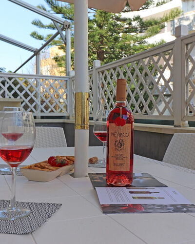 Luisa: Furniture, Chair, Table, Outdoor Furniture, Floor, Outdoor Table, Shade, Balcony, Kitchen & Dining Room Table, Wood Stain