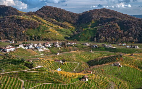 La Casetta dei Palù, Valdobbiadene: Mountainous Landforms, Mountain, Hill, Highland, Landscape, Field, Agriculture, Hill Station, Plantation
