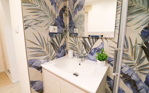 Penelope'S House Centro Storico: Interior Design, Flooring, Floor, Plumbing Fixture, Room, Toilet, Plumbing, Bathroom, Bathroom Sink, Sink